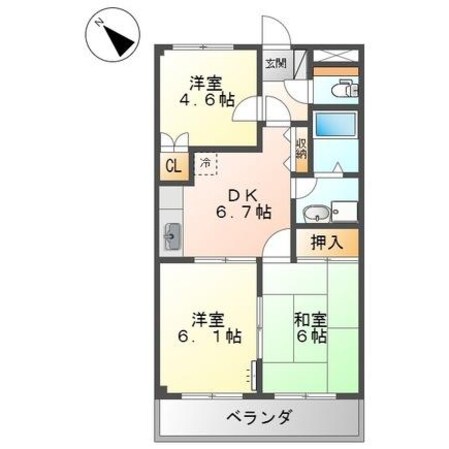 カナール（Ｔ）の物件間取画像